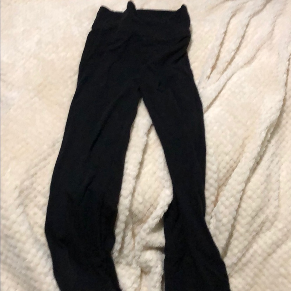 Girls black yoga pants